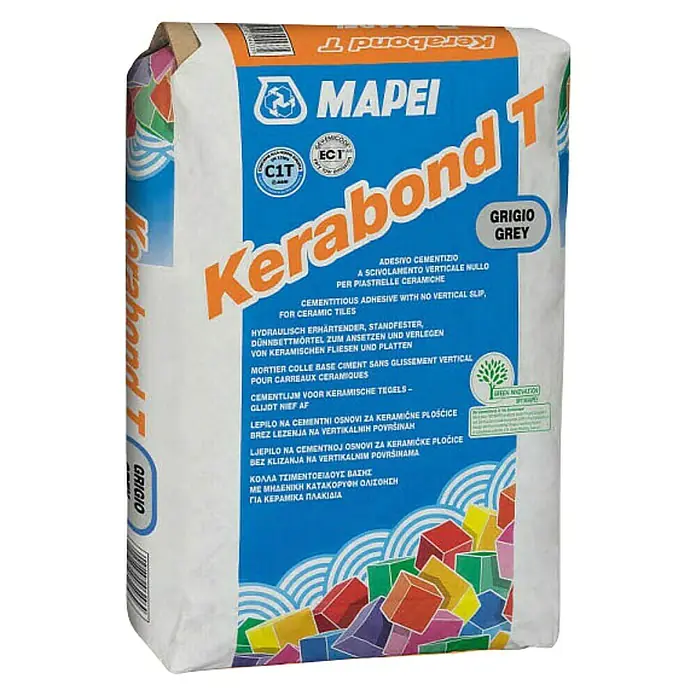 Mapei Ljepilo za pločice Kerabond T - Sive boje, 25 kg - Dijagonalni pogled