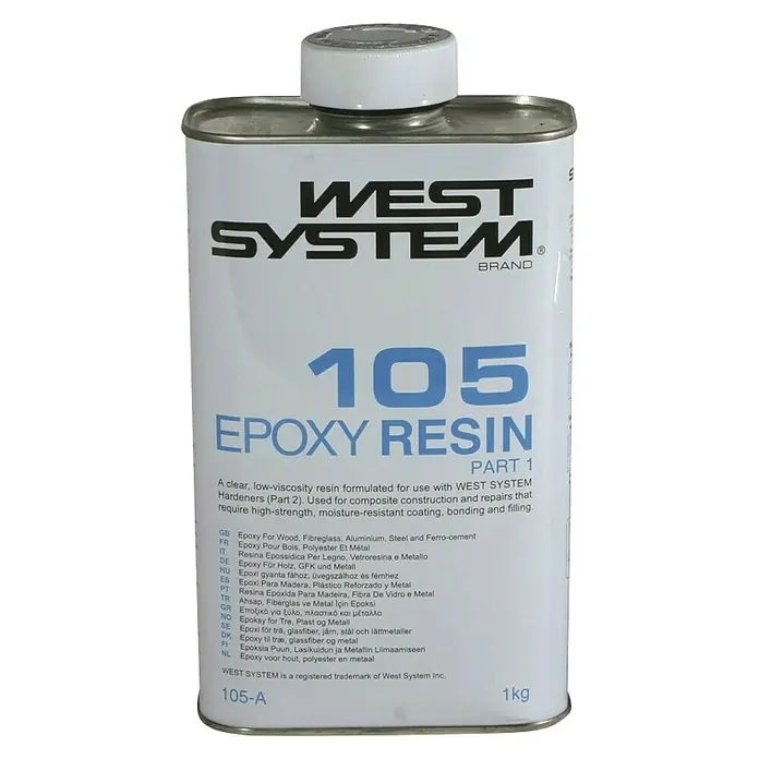 West System Epoksidna smola 105 - 1 kg - Pogled sprijeda