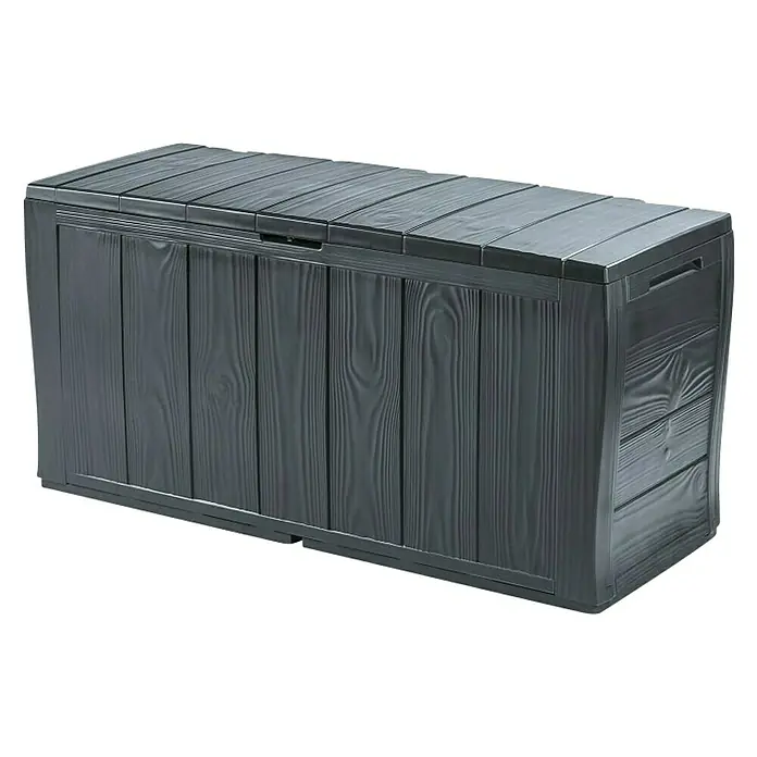 Keter Kutija za jastuke Sherwood - Antracit, 117 x 45 x 57,5 cm, Plastika - Dijagonalni pogled
