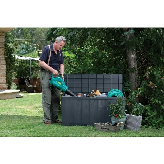 Keter Kutija za jastuke Sherwood - Antracit, 117 x 45 x 57,5 cm, Plastika - Proizvod u upotrebi