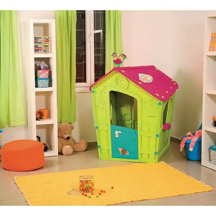 Keter Dječja kućica Magic - Plastika, Zelene boje, Plave boje, Roze boje - Živopisni prikaz