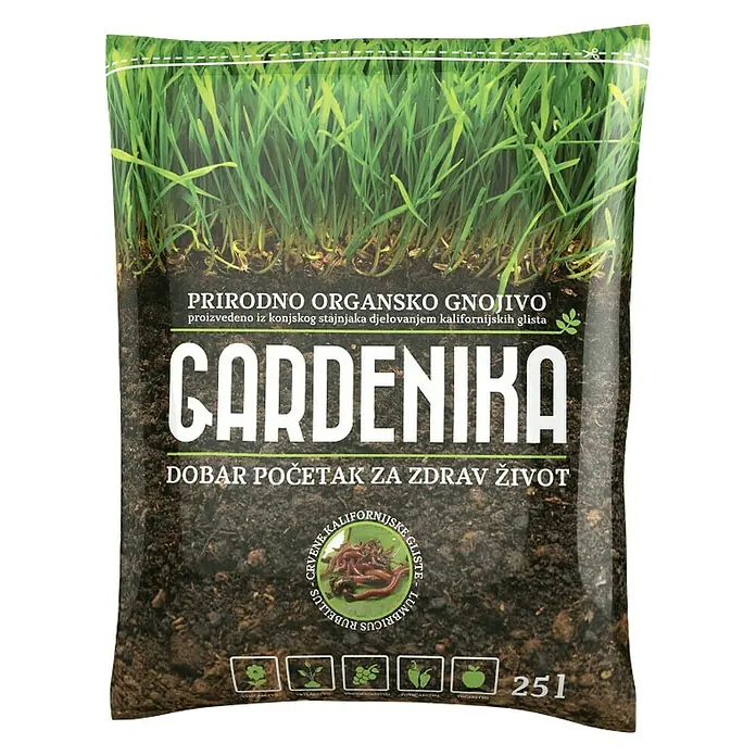 Bio univerzalno gnojivo Gardenika - 25 l - Pogled sprijeda