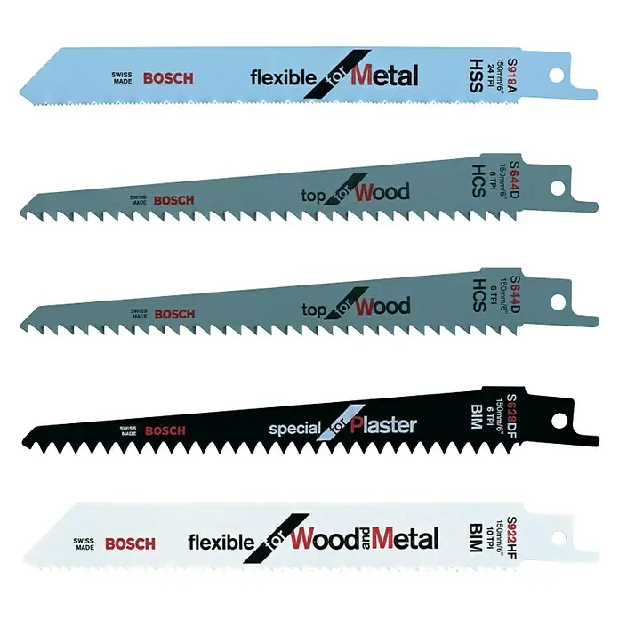 Bosch Set listova za pile - 5 -dij. - Pogled odozgo