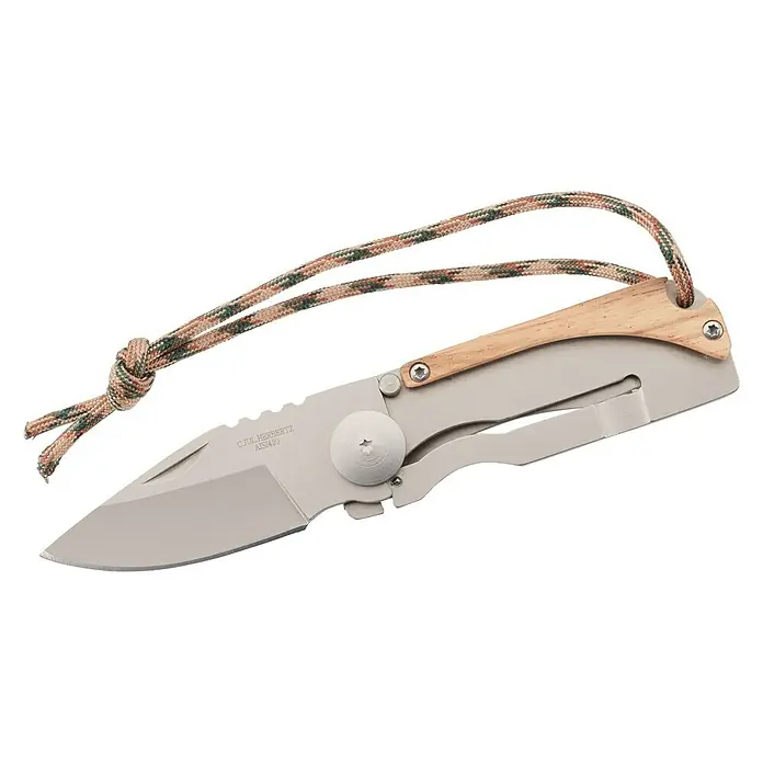 Herbertz Taschenmesser mit Gürtel- und Geldclip - Klingenlänge: 65 mm, Silber - Linke Seitenansicht