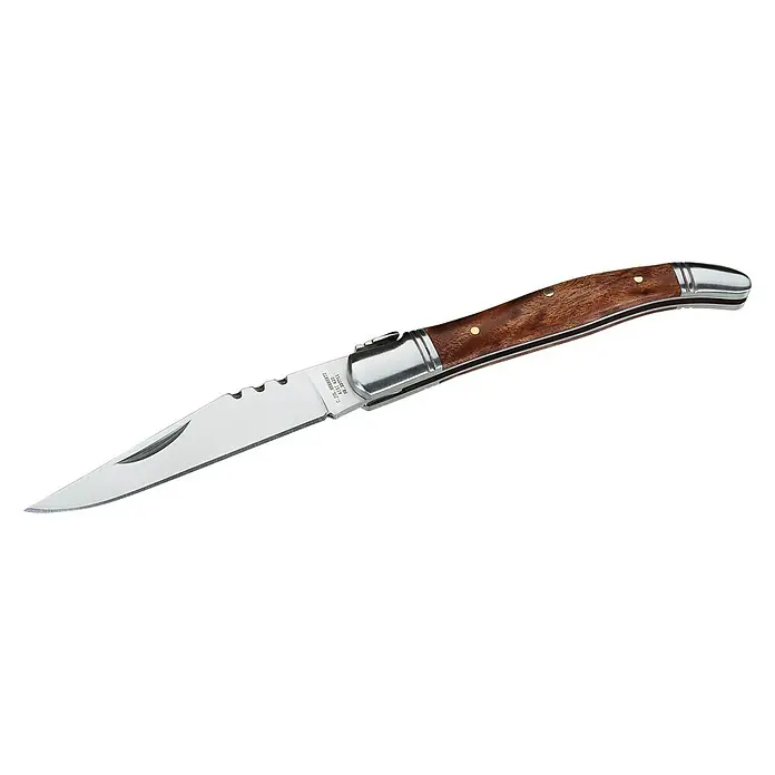 Herbertz Taschenmesser im Laguiole Design - Klingenlänge: 85 mm, Holzoptik - Linke Seitenansicht