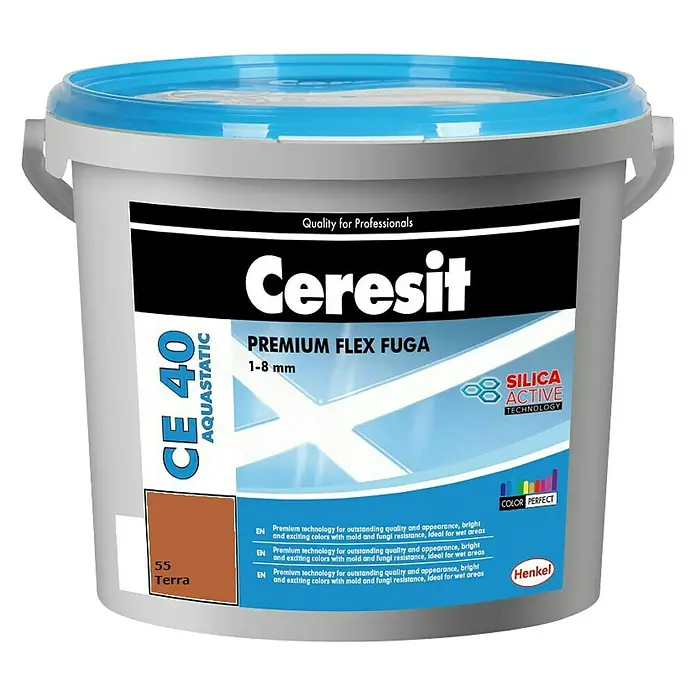 Ceresit Fleksibilna masa za fugiranje - Boja: Terra, 5 kg - Pogled sprijeda
