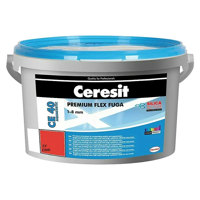 Ceresit Fleksibilna masa za fugiranje - Boja: Rubin crvene boje, 2 kg - Pogled sprijeda