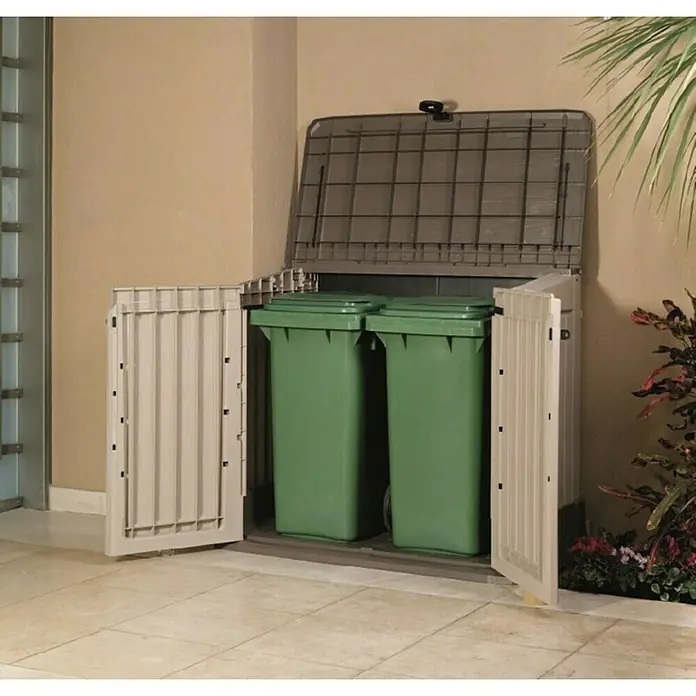 Keter Vrtna kutija za pohranu Store it out Midi - D x Š x V: 74 x 130 x 110 cm, Plastika, Sivo-crne boje - Živopisni prikaz