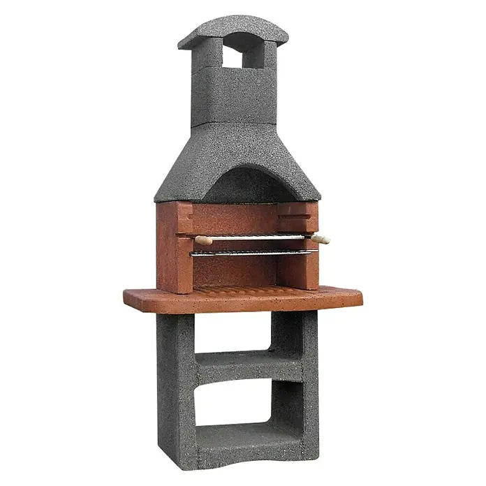 Kamin za roštiljanje mini - Dimenzija ložišta: 44 x 35 cm - Dijagonalni pogled