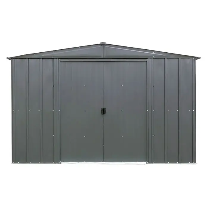 Metalna vrtna kućica Spacemaker - D x Š: 241,9 x 313,1 cm, Debljina stijenke: 0,26 mm - Pogled sprijeda
