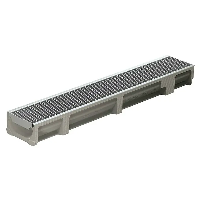 Kanalica za odvod vode Filcoten Light NW100 - D x Š x V: 1.000 x 126 x 55 mm - Dijagonalni pogled