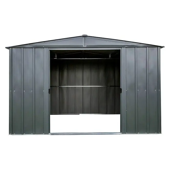 Metalna vrtna kućica Spacemaker - D x Š: 370,2 x 313,1 cm - Pogled sprijeda
