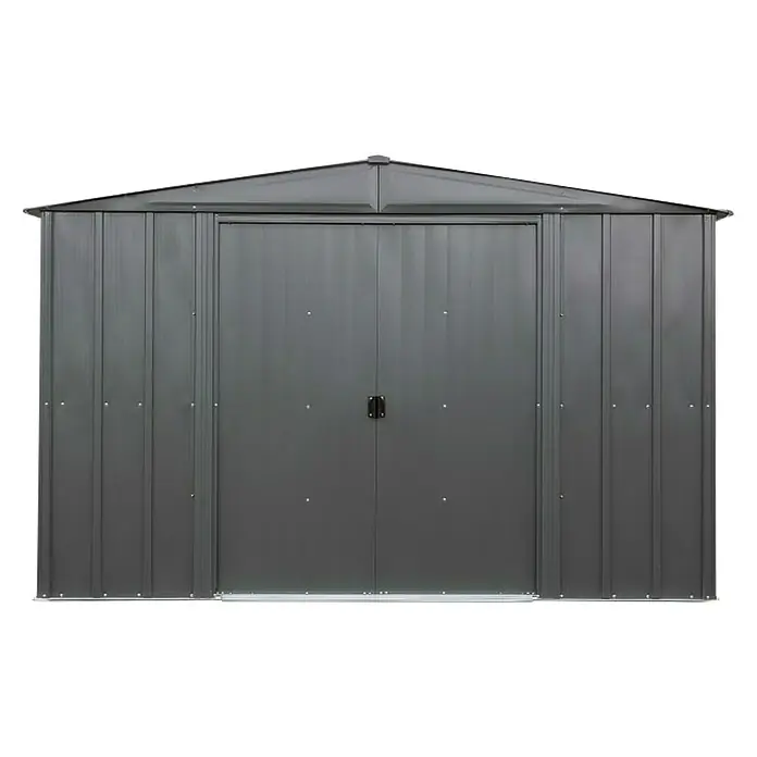 Metalna vrtna kućica Spacemaker - D x Š: 370,2 x 313,1 cm - Pogled sprijeda