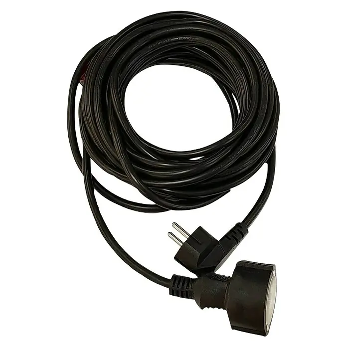 Voltomat Produžni kabel - Crne boje, 10 m, H05VV-F3G1,5 - Pogled odozgo