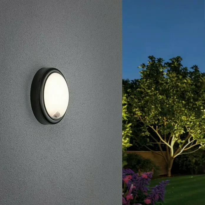 Paulmann Vanjska zidna LED svjetiljka - 15 W, Crne boje, IP44, Ø x V: 180 x 66 mm - Živopisni prikaz