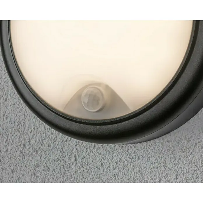Paulmann Vanjska zidna LED svjetiljka - 15 W, Crne boje, IP44, Ø x V: 180 x 66 mm - Detaljan prikaz