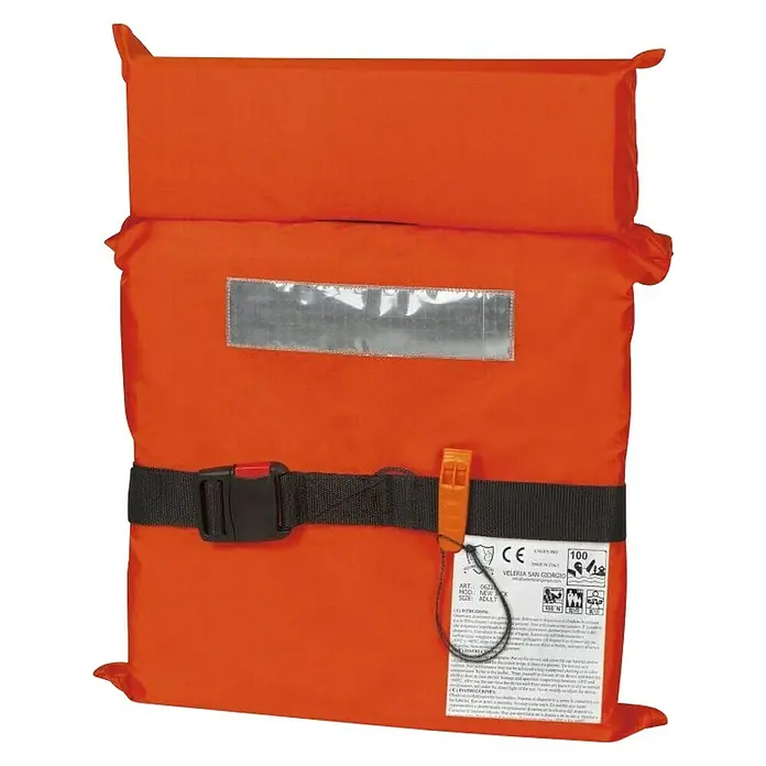 Prsluk za spašavanje NADIR - 15 - 40 kg, 50 N, Narančaste boje - Dijagonalni pogled