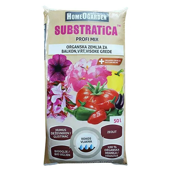HomeOgarden Zemlja za cvijeće Substratica - 50 l - Pogled odozgo