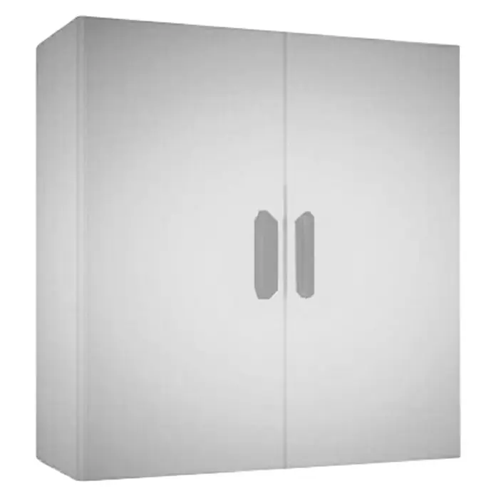 Gornji ormarić Smart - 27 x 60 x 74 cm, Bijele boje - Pogled sprijeda