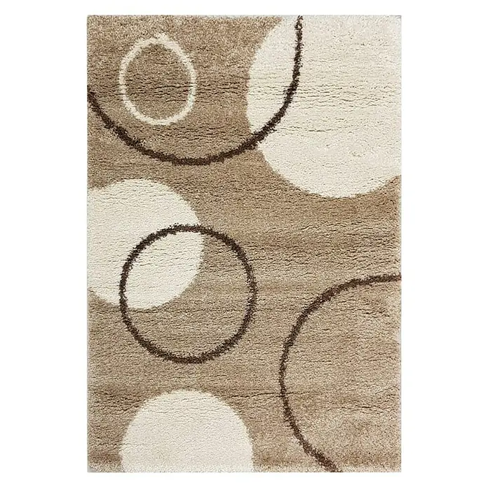 Tepih Shaggy - Smeđa boja-multi, 80 x 150 cm - Pogled s gornje strane