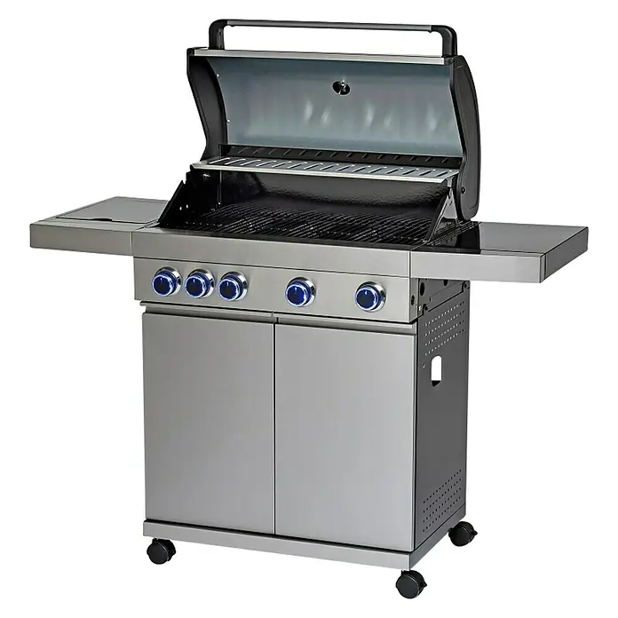 Grillstar Plinski roštilj Atlanta 450 II - Broj plamenika: 4, 17 kW - Dijagonalni pogled