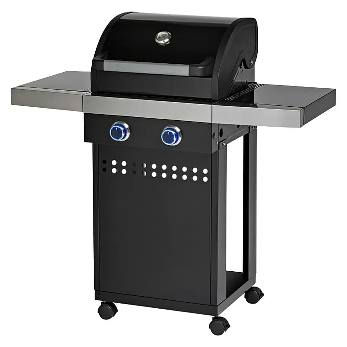 Grillstar Plinski roštilj Atlanta 200 II - Broj plamenika: 2, 7 kW - Dijagonalni pogled