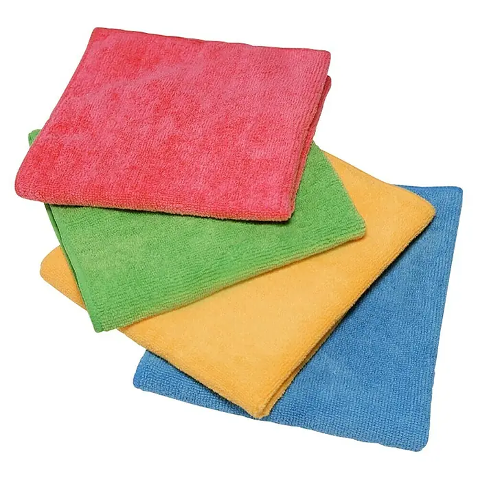 Vileda Bayeta de microfibra Style - 4 uds., Microfibra, Multicolor, Verde, Rosa, Amarillo, Azul - Vista superior