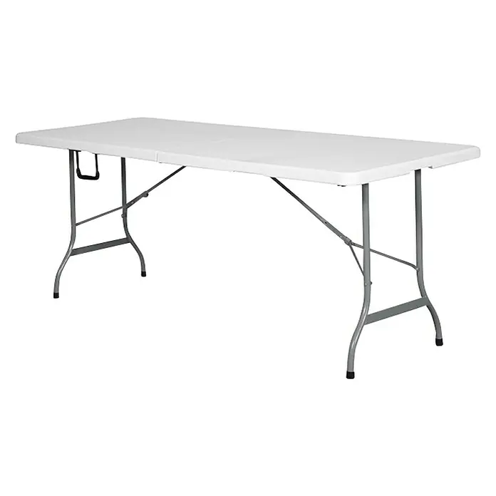 Sklopivi stol - 180 x 75 cm, Plastika - Dijagonalni pogled