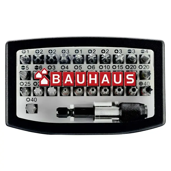 BAUHAUS Komplet bit nastavaka - 32 -dij., Duljina nastavka: 25 mm - Pogled s gornje strane