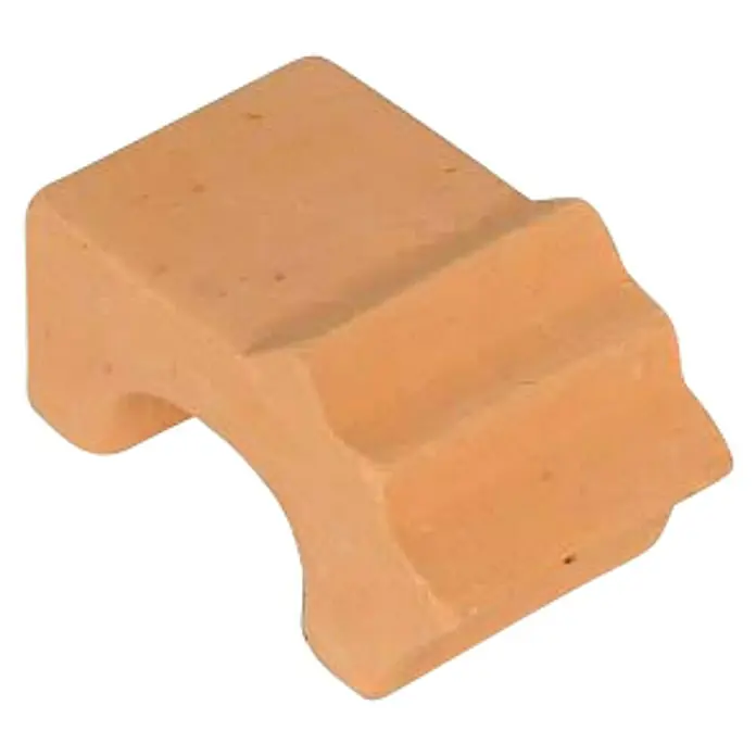 Postolje za teglu - Š x V: 4 x 8 cm, prirodni materijali, Terakota - Dijagonalni pogled