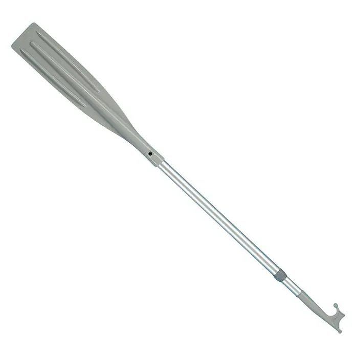 Veslo - Srebrnosive boje, Aluminij, Materijal ručke: Plastika - Pogled s gornje strane