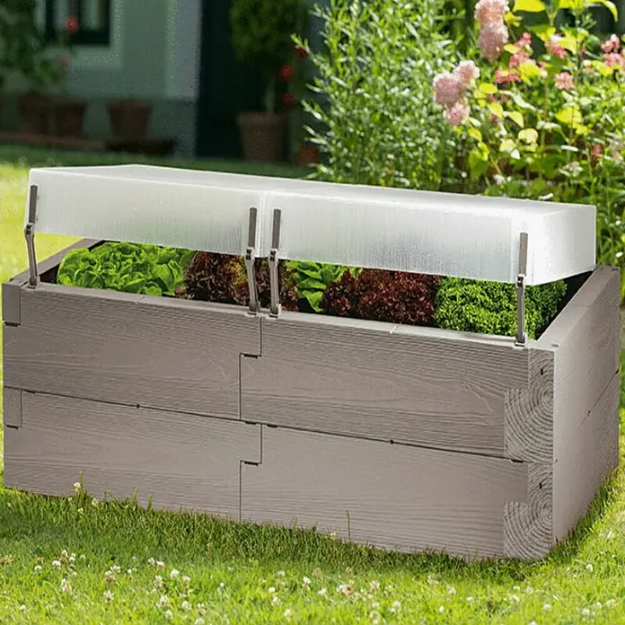 Juwel Hochbeet Timber - 130 x 60 x 52 cm, Kunststoff - Stimmungsaufnahme