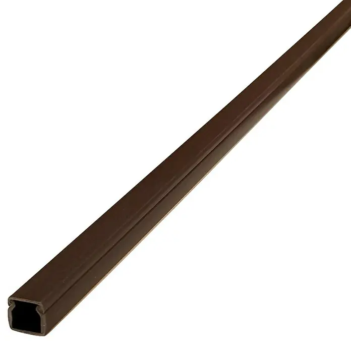 Kanalica za kabel - D x Š x V: 2 m x 10 mm x 10 mm, Smeđe boje - Dijagonalni pogled