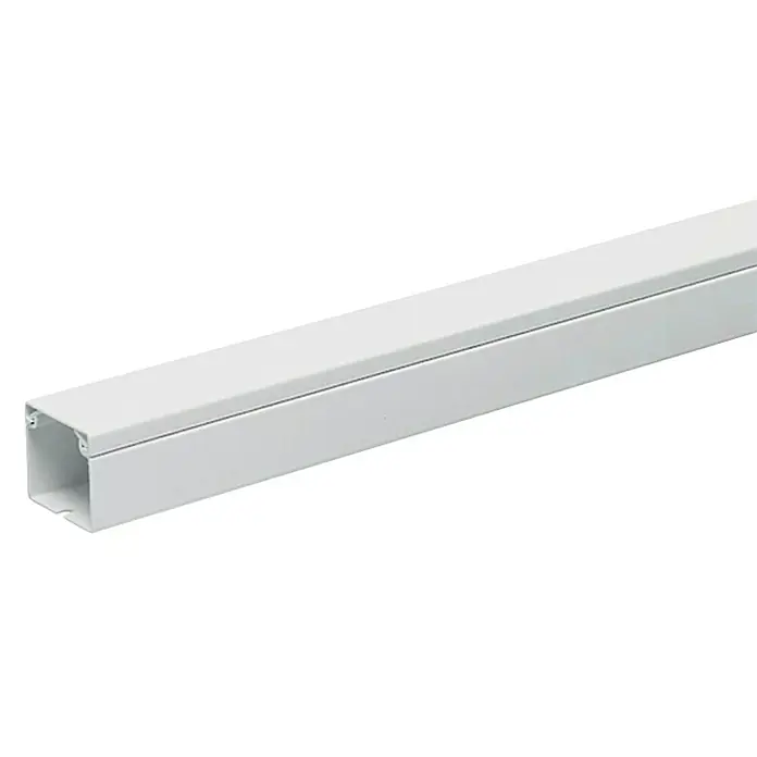 Kanalica za kabel - D x Š x V: 2 m x 15 mm x 10 mm, Bijele boje - Dijagonalni pogled