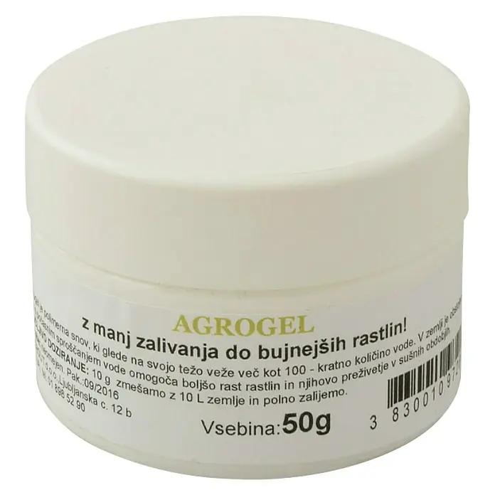 Agrogel 50 g - Prikladno za: Sve biljne vrste - Pogled sprijeda