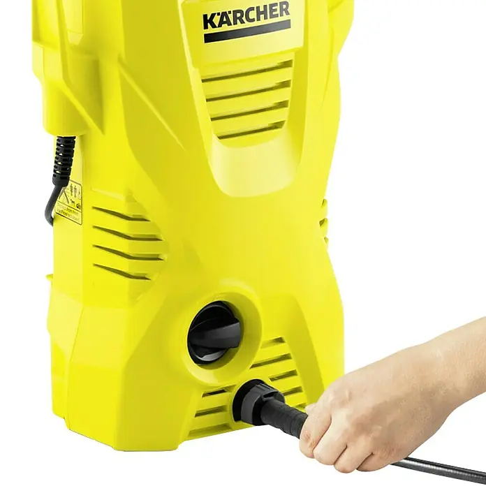 Kärcher Visokotlačni čistač K2 Compact - Maksimalni tlak: 110 bar, Radni protok: Maks. 360 l/h - Dijagonalni pogled