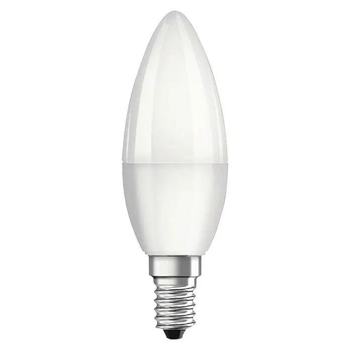 Voltolux LED žarulja - 5 W, E14, Hladna bijela, Bez prigušivanja, Svijeća - Pogled sprijeda