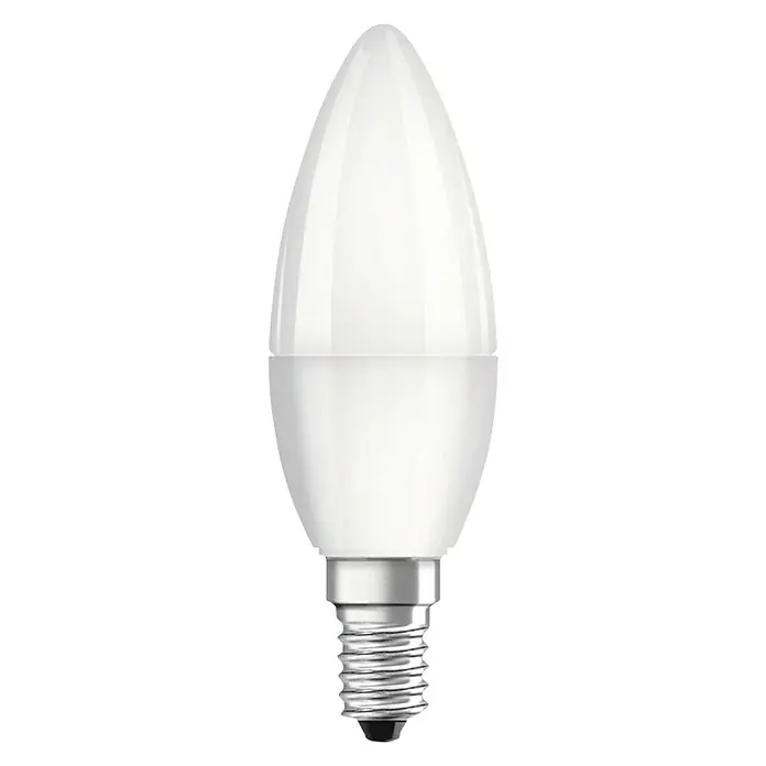 Voltolux LED žarulja - 5,7 W, E14, Topla bijela, Mat, Svijeća - Pogled sprijeda