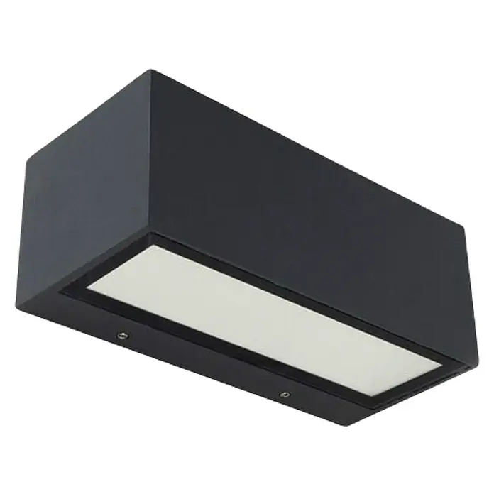 Lutec Vanjska zidna LED svjetiljka - 20 W, 10,3 x 22 x 8,5 cm, Antracit, IP54 - Dijagonalni pogled