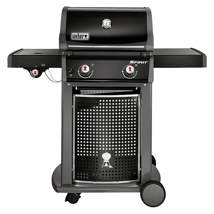 Weber Plinski roštilj Spirit E-220 Classic - Broj plamenika: 2, Dimenzija rešetke za pečenje: 52 x 45 cm, 7,7 kW - Pogled sprijeda
