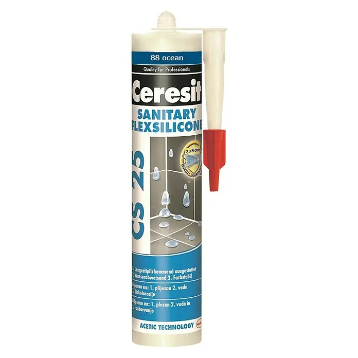 Ceresit Sanitarni silikon - Boja: Plave boje, Sadržaj: 280 ml - Pogled sprijeda