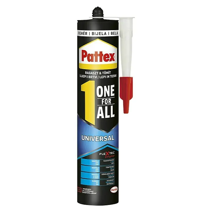 Pattex Univerzalno ljepilo One for All - 389 g, Kartuša - Pogled sprijeda