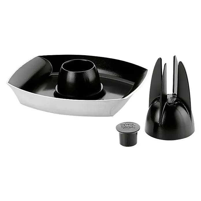 Weber Style Posuda za pečenje peradi - Aluminij - Dijagonalni pogled