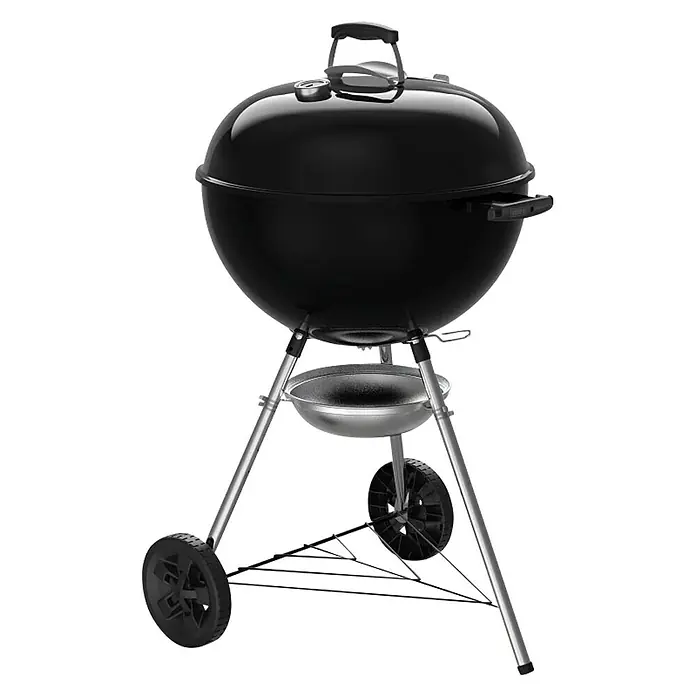 Weber Okrugli roštilj s poklopcem Original Kettle - Crne-srebrne boje, Dimenzija rešetke za pečenje: Ø 54 cm - Dijagonalni pogled