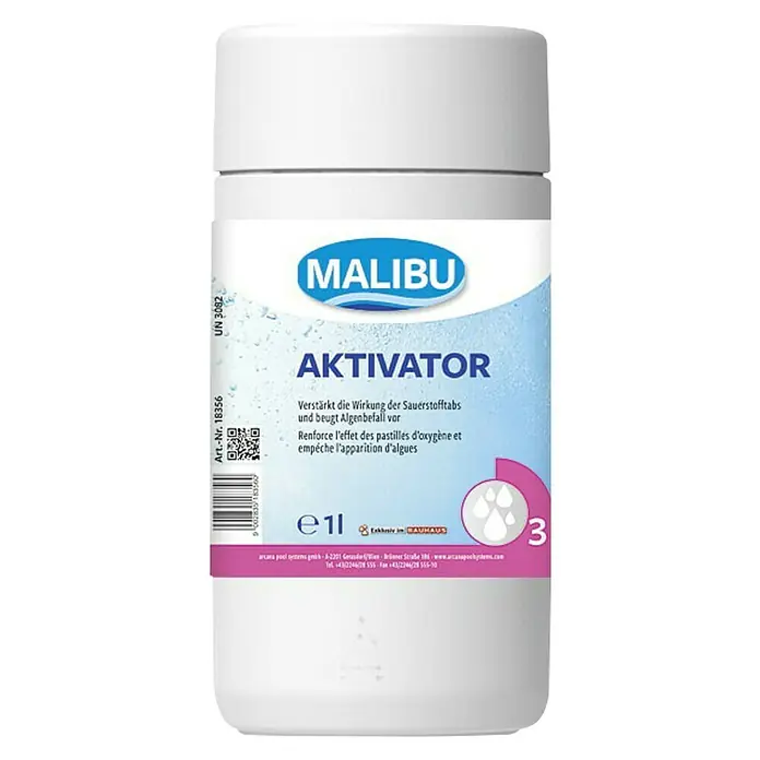 Sredstvo za pročišćavanje vode bazena - aktivator kisika - 1 l - Pogled sprijeda
