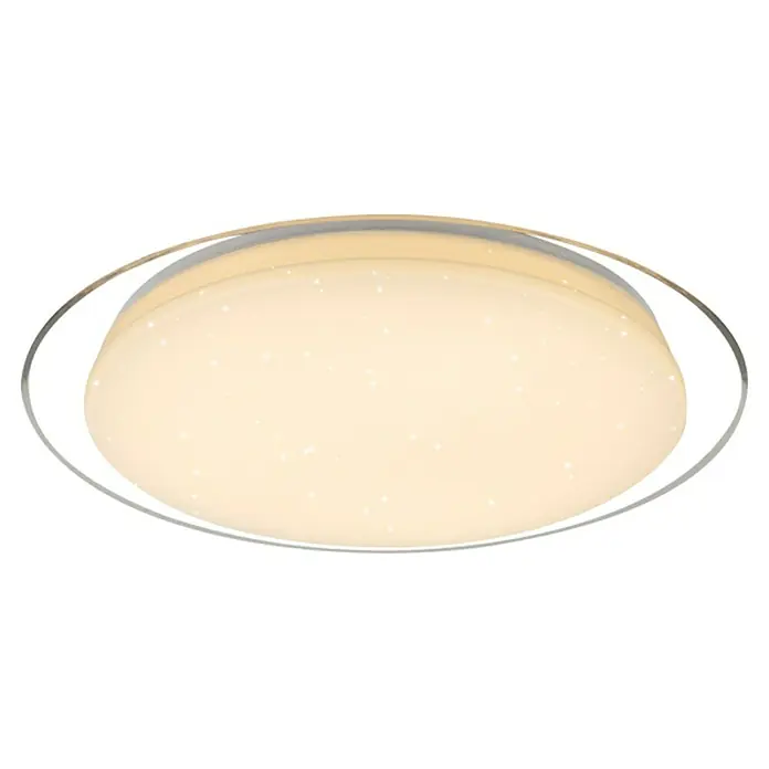 Globo LED-Deckenleuchte rund OPTIMA - 30 W, Ø x H: 460 mm x 8,5 cm, Warmweiß - Ansicht von unten