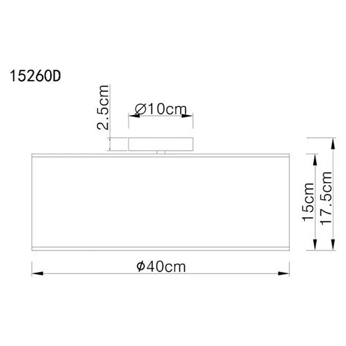 Globo Deckenleuchte rund - 120 W, E14