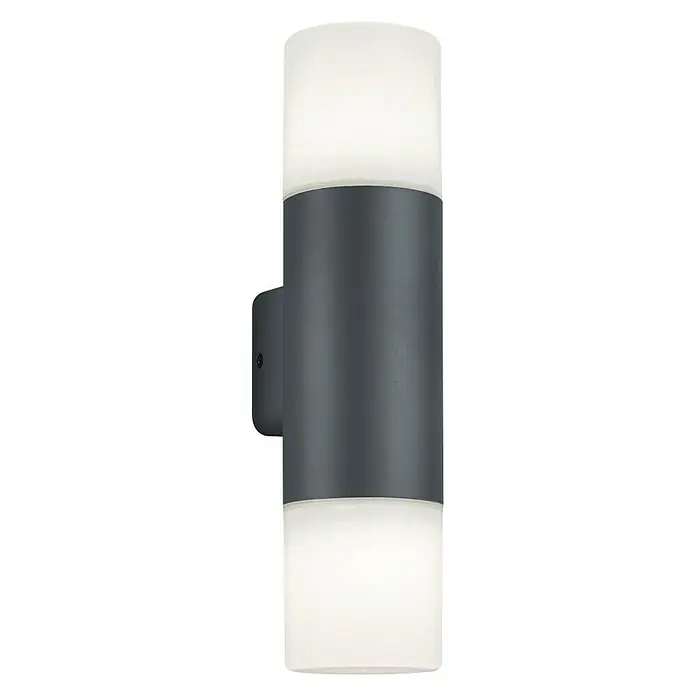 Aplique exterior Hoosic - 56 W, 12 x 8,5 x 33 cm, Antracita, IP44 - Vista frontal