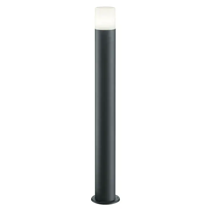 Baliza exterior Hoosic - 28 W, Negro, Altura: 80 cm - Vista frontal