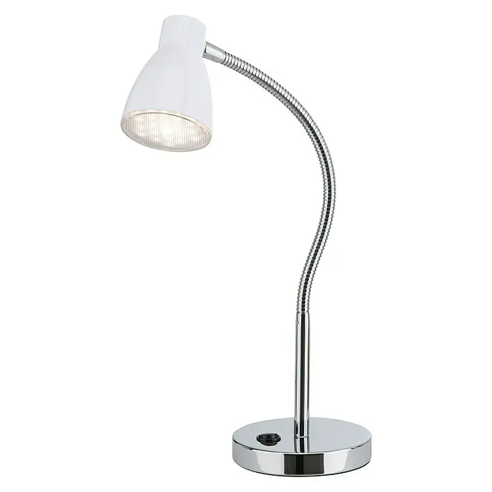 Brilo Lámpara de sobremesa LED Start - 2,5 W, L x An x Al: 17 x 17 x 34 cm, Blanco, Blanco cálido - Vista de perfil izquierdo